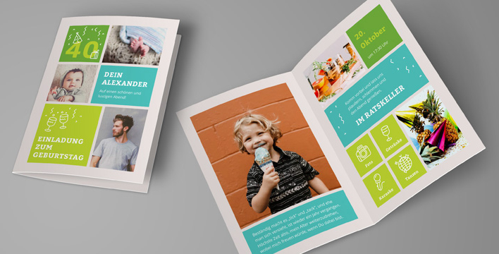 Einladungskarten zum Geburtstag